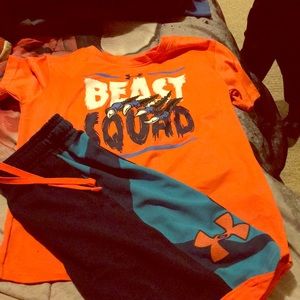 Boys Under Armour shorts set